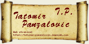 Tatomir Panzalović vizit kartica